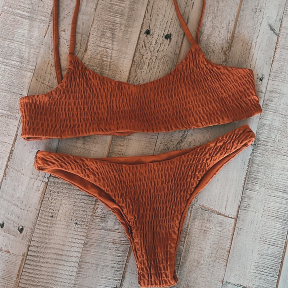 Burnt Orange Scrunch Bikini